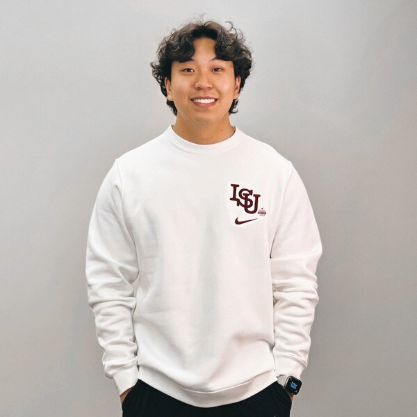 Nike® Vintage ISU White Crewneck